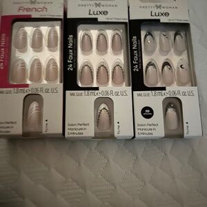 BUNDLE!!! 3 pack of Luxe nails! 3D!